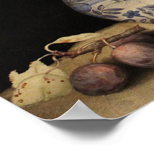 Garzoni - Chinesische Vase, Tulpen, Blume, Pflaume Poster (Ecke)