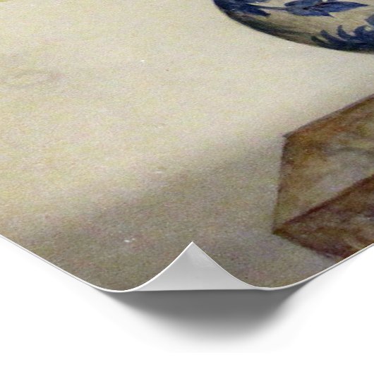 Garzoni - Chinesischer Porzellanjar mit Bouquet Poster (Ecke)