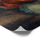 Garzoni - Stillleben mit Birnen und Schmetterling Poster (Ecke)