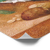 Garzoni - Stillleben mit der Schüssel der Citronen Poster (Ecke)