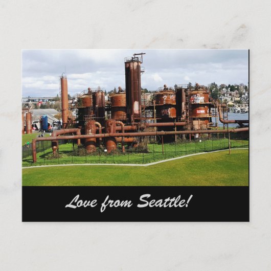 Gas bearbeitet Park-Seattle-Postkarte Postkarte (Vorderseite)