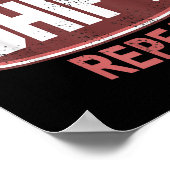 Gas Clutch Shift Repeat Funny Car Enthusiast Manua Poster (Ecke)