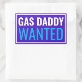 Gas Daddy Gewollt Rechteckiger Aufkleber (Tasche)