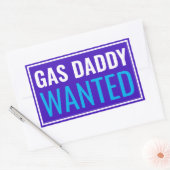 Gas Daddy Gewollt Rechteckiger Aufkleber (Umschlag)