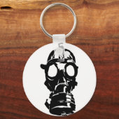 GAS MASK STENCIL SCHLÜSSELANHÄNGER (Vorderseite)
