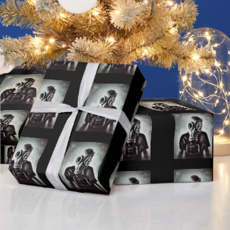GAS MASK wrapping paper Geschenkpapier