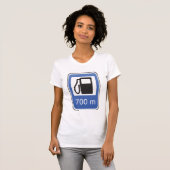 Gas Station Road Sign Womens T - Shirt (Vorne ganz)