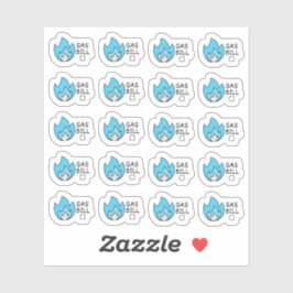 Gas Utility Bill Mini Budgeting Bujo Plananner Aufkleber