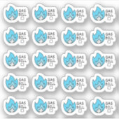 Gas Utility Bill Mini Budgeting Bujo Plananner Aufkleber (Vorderseite)