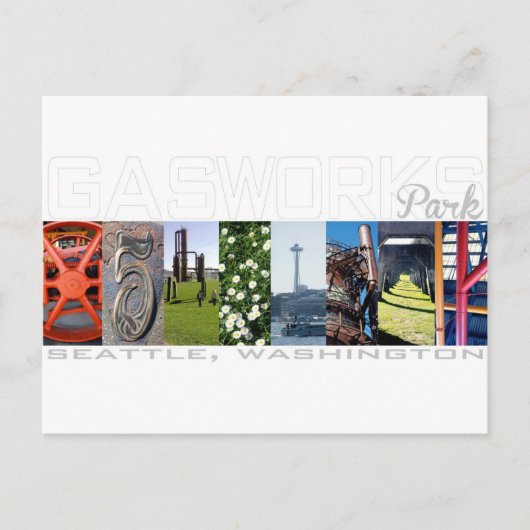 Gas Works Park Seattle Travel Postcard Postkarte (Vorderseite)
