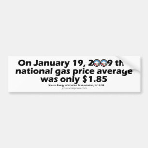 GasBeforeObama Autoaufkleber