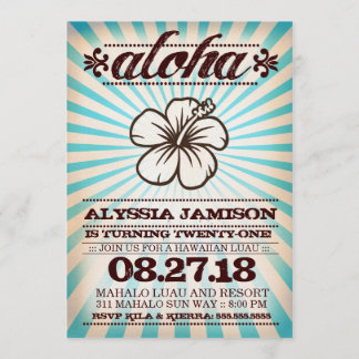 GASCHROMATOGRAPHIE Aloha Einladung