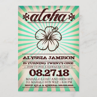 GASCHROMATOGRAPHIE Aloha Einladung