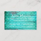 GASCHROMATOGRAPHIE Aqua-Vintages Holz u. Leuchter Visitenkarte (Rückseite)