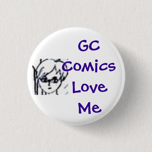 GASCHROMATOGRAPHIE Comic-Liebe ich Button (Vorderseite)