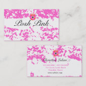 GASCHROMATOGRAPHIE | erneuernder rosa Schmutz Visitenkarte (Vorne/Hinten)