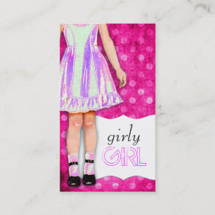 GASCHROMATOGRAPHIE Girly Mädchen-Puppen-Funky Visitenkarte