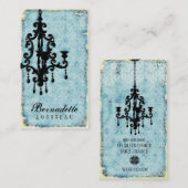 GASCHROMATOGRAPHIE | Glanz Passionné - aquamarin Visitenkarte (Vorne/Hinten)