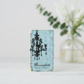 GASCHROMATOGRAPHIE | Glanz Passionné - aquamarin Visitenkarte (Stehend Vorderseite)