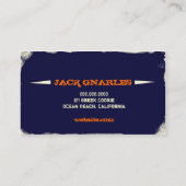 GASCHROMATOGRAPHIE | Gnarly Orange Marine-| Visitenkarte (Rückseite)