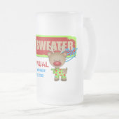 GASCHROMATOGRAPHIE hässlicher Mattglas Bierglas (VorderseiteRechts)