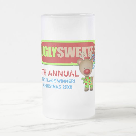 GASCHROMATOGRAPHIE hässlicher Mattglas Bierglas (Mittel)