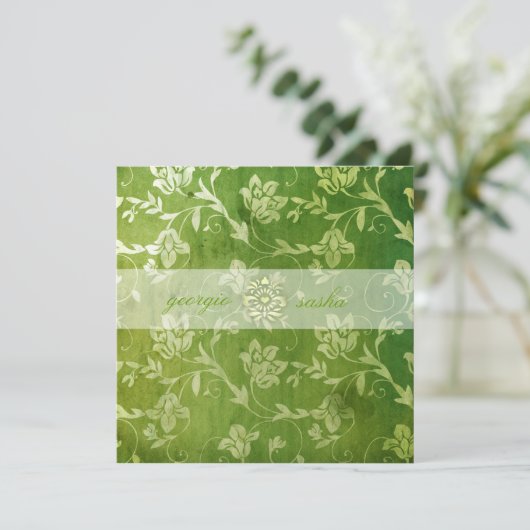 GASCHROMATOGRAPHIE | herrliches grünes mit Einladung (Stehend Vorderseite)