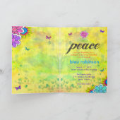 GASCHROMATOGRAPHIE Hippie-gefärbte Krawatte laden Einladung (Innenseite)