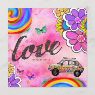 GASCHROMATOGRAPHIE   Hippy gefärbte Krawatte laden Einladung