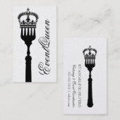 GASCHROMATOGRAPHIE Königin-Gabel Visitenkarte (Vorne/Hinten)