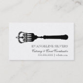 GASCHROMATOGRAPHIE Königin-Gabel Visitenkarte (Rückseite)