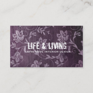 GASCHROMATOGRAPHIE   leidenschaftlich lila Visitenkarte