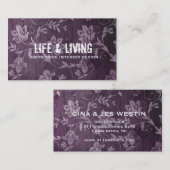 GASCHROMATOGRAPHIE | leidenschaftlich lila Visitenkarte (Vorne/Hinten)