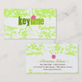 GASCHROMATOGRAPHIE | Limoner Schlüsselgrunge Visitenkarte (Vorne/Hinten)