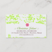 GASCHROMATOGRAPHIE | Limoner Schlüsselgrunge Visitenkarte (Rückseite)