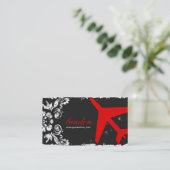 GASCHROMATOGRAPHIE-LUFTFAHRT ENTFERNEN roten Visitenkarte (Stehend Vorderseite)