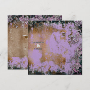 GASCHROMATOGRAPHIE   Lusciously rustikale lila Einladung