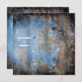 GASCHROMATOGRAPHIE | Lusciously rustikales | Blau Einladung (Vorne/Hinten)