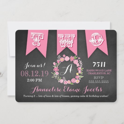 GASCHROMATOGRAPHIE Mädchen-2. Einladung (Vorderseite)