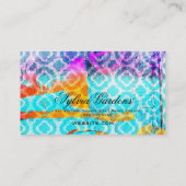 GASCHROMATOGRAPHIE moderne bunte Klee-Krone Visitenkarte (Rückseite)