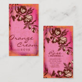 GASCHROMATOGRAPHIE | orange SahneRose Visitenkarte (Vorne/Hinten)