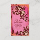 GASCHROMATOGRAPHIE | orange SahneRose Visitenkarte (Rückseite)