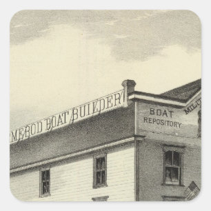 GASCHROMATOGRAPHIE Ormerod, der Boots-Erbauer, Quadratischer Aufkleber