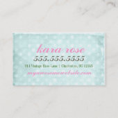 GASCHROMATOGRAPHIE Pastellrosa u. tadellose grüne Visitenkarte (Rückseite)