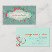 GASCHROMATOGRAPHIE | quälendes Türkis-Rot Visitenkarte (Vorne/Hinten)