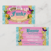 GASCHROMATOGRAPHIE rosa flippiger Visitenkarte (Vorne/Hinten)