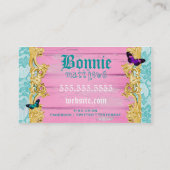 GASCHROMATOGRAPHIE rosa flippiger Visitenkarte (Rückseite)