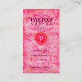 GASCHROMATOGRAPHIE | rosa Visitenkarte (Rückseite)