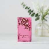 GASCHROMATOGRAPHIE | Rouge-Zuckercreme-Rose Visitenkarte (Stehend Vorderseite)