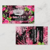 GASCHROMATOGRAPHIE schäbige wilde Garten-Tiara Visitenkarte (Vorne/Hinten)